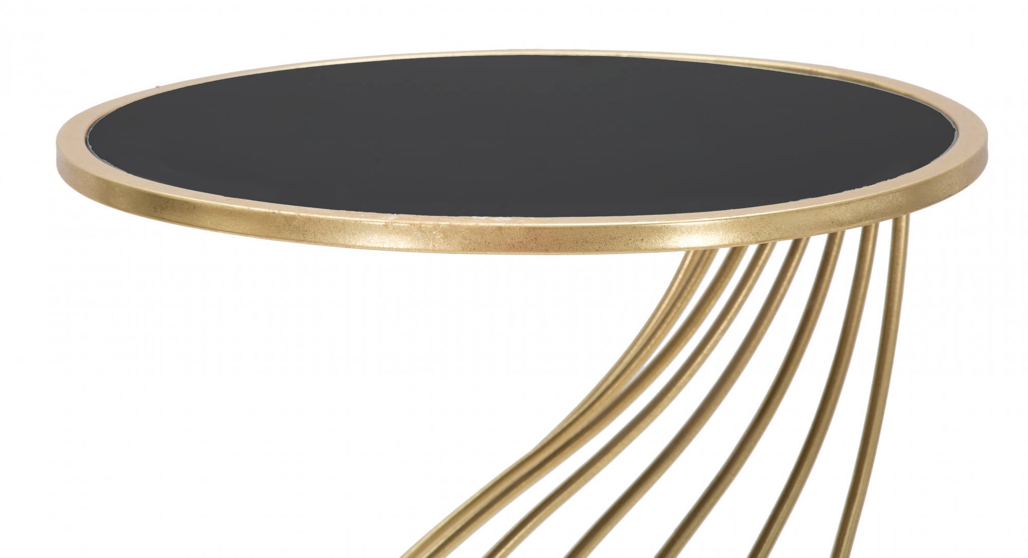 Tavolino porta telefono, Ferro e Mdf, Colore Nero, Misure: 43 x 43 x 73 cm