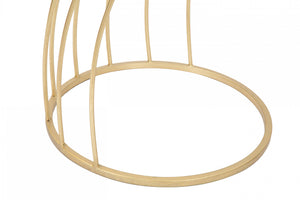 Tavolino porta telefono, Ferro e Mdf, Colore Nero, Misure: 43 x 43 x 73 cm