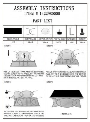 Tavolo elegante da Caffè rettangolare, struttura in metallo dorato, con ripiano in vetro temprato, colore nero, Misure 60 x 45 x 110 cm