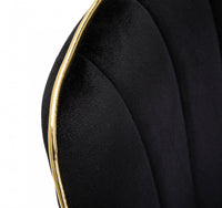 Set di 2 sedie, Legno Di Pino e Spugna e Metallo E Poliestere, Colore Nero, Misure: 51 x 59 x 79 cm