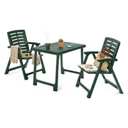 Salottino Outdoor Lithia, set Salotto da Esterno 2 Posti Made in Italy, Verde Antracite