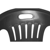 Sedia da esterno Aringa, Seduta da giardino, Sedia per tavolo da pranzo, Poltrona outdoor, 100 % Made in Italy, Set da 4, Cm 56x55h78, Antracite