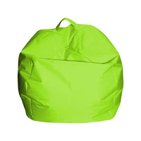 Pouf a sacco Ascia, colore verde, Misure 65 x 50 x 65 cm