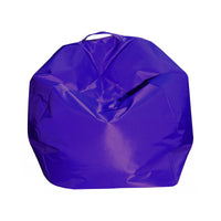 Pouf a sacco Ascia, colore viola, Misure 65 x 50 x 65 cm