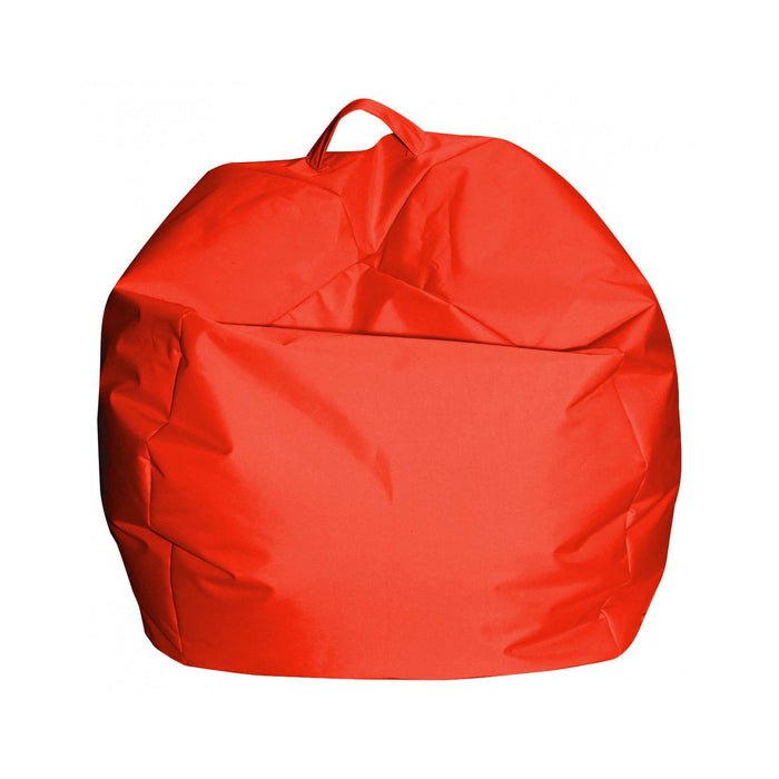 Pouf a sacco Ascia, colore arancione, Misure 65 x 50 x 65 cm