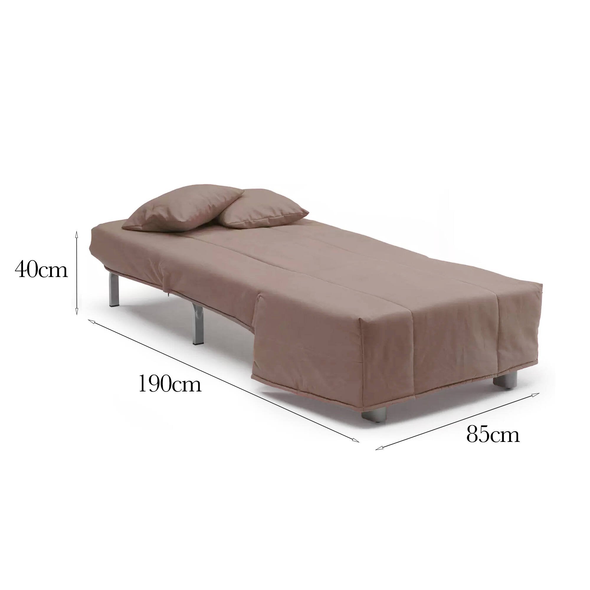 Poltroncina Andreou, Poltrona Sfoderabile Made in Italy, 85x90x85h cm Grigio Tortora