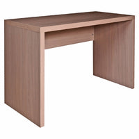 Scrivania lineare per ufficio e studio, Tavolo da computer minimal, Scrittoio per lavoro, Made in Italy, cm 123,5x55xh76, colore Olmo