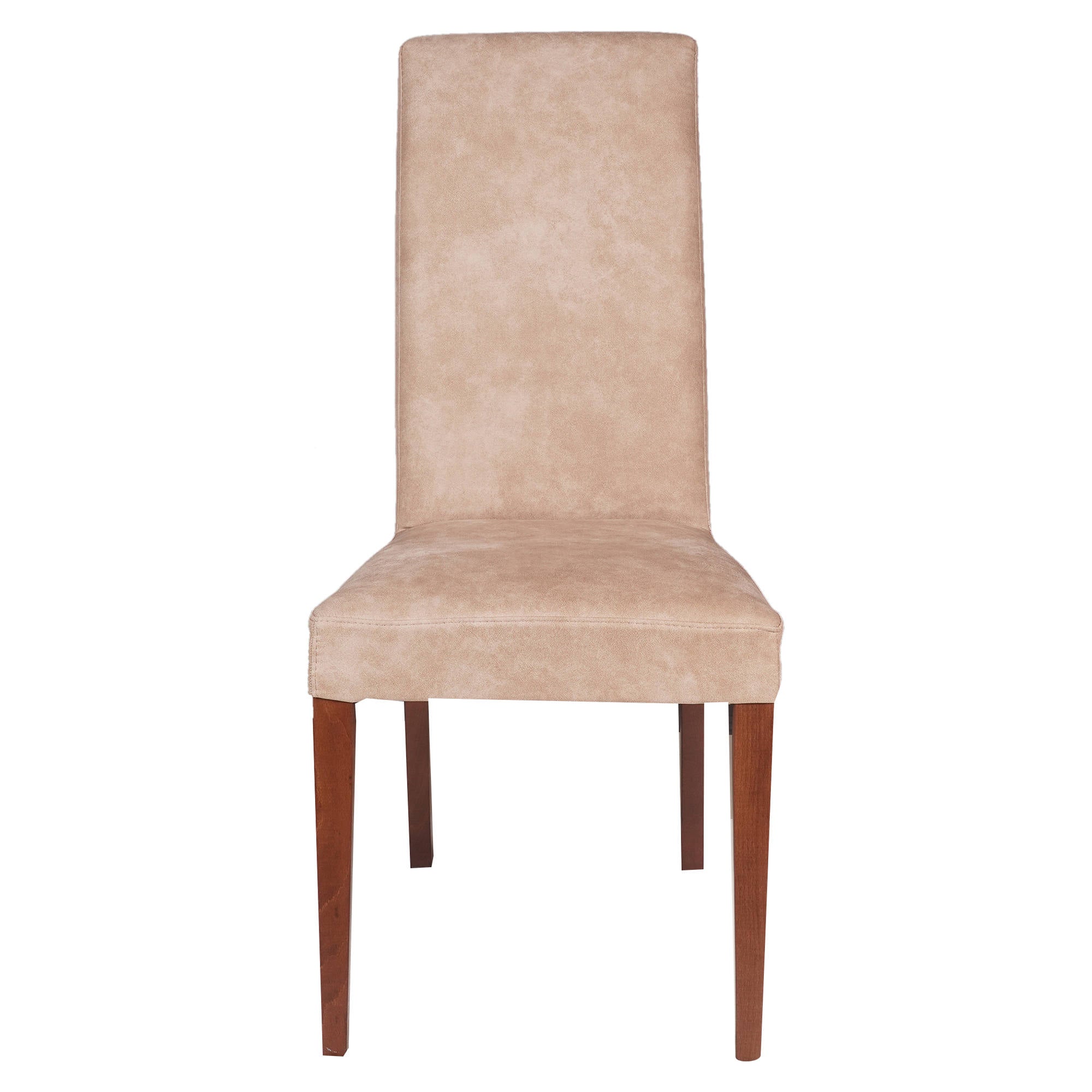 Sedia classica in tessuto, per sala da pranzo, cucina o salotto, Made in Italy, cm 56x54h98, colore Marrone