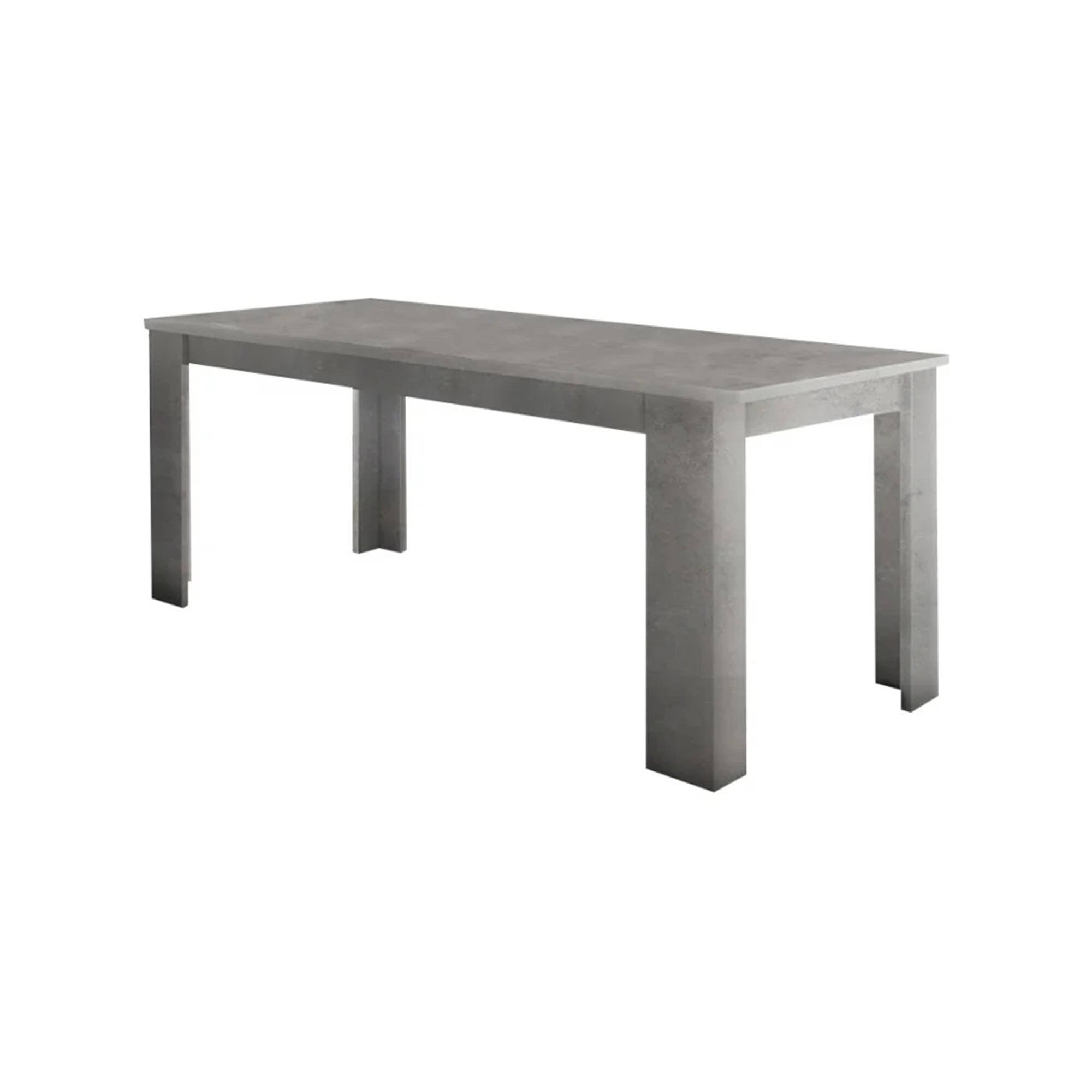 Tavolo per sala da pranzo Agenore, Made in Italy, Tavolo moderno con allunghe, Consolle allungabile, cm 160/210x90h75, Grigio Cenere