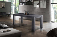 Tavolo per sala da pranzo Agenore, Made in Italy, Tavolo moderno con allunghe, Consolle allungabile, cm 160/210x90h75, Grigio Ardesia