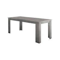 Tavolo per sala da pranzo Arizon, Made in Italy, Tavolo moderno con allunghe, Consolle allungabile, cm 140/190x90h75, Grigio Cenere