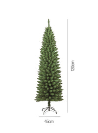 Albero di Natale Portobello, Albero artificiale extra folto, Albero effetto reale in PVC, 198 rami, Altezza cm 120
