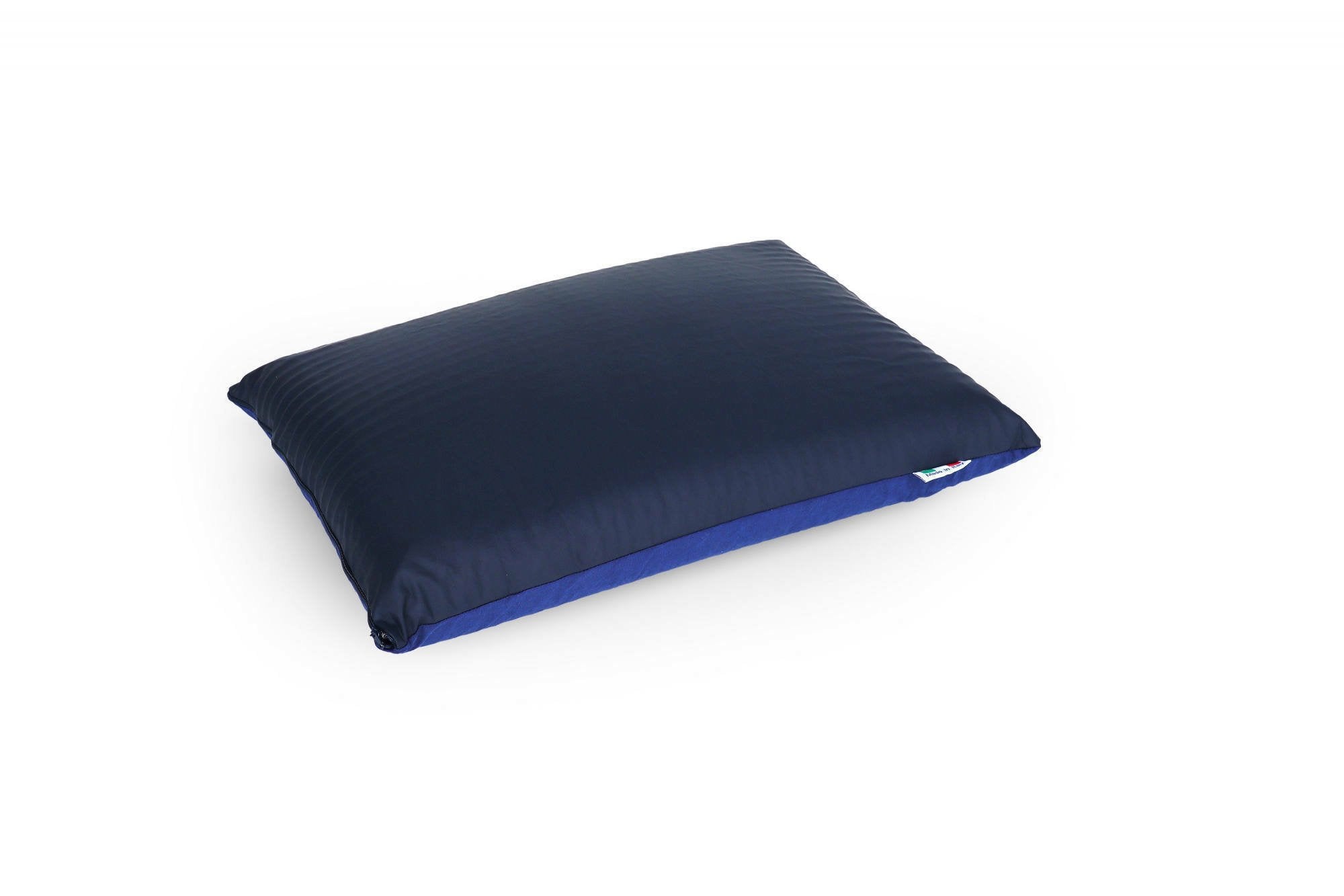 Talamo Italia Cuscino per letto da Nepitella, 100% Made in Itala, Guanciale in Memory Foam con cover impermeabile e sfoderabile, Facile da arrotolare, 50x35xh13 cm