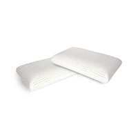 Talamo Italia Set di 4 Cuscini per Cerfoglio, 100% Made in Italy, Guanciale ergonomico a "saponetta" in Memory Foam forato, Anallergico e Traspirante, 70x40xh16 cm