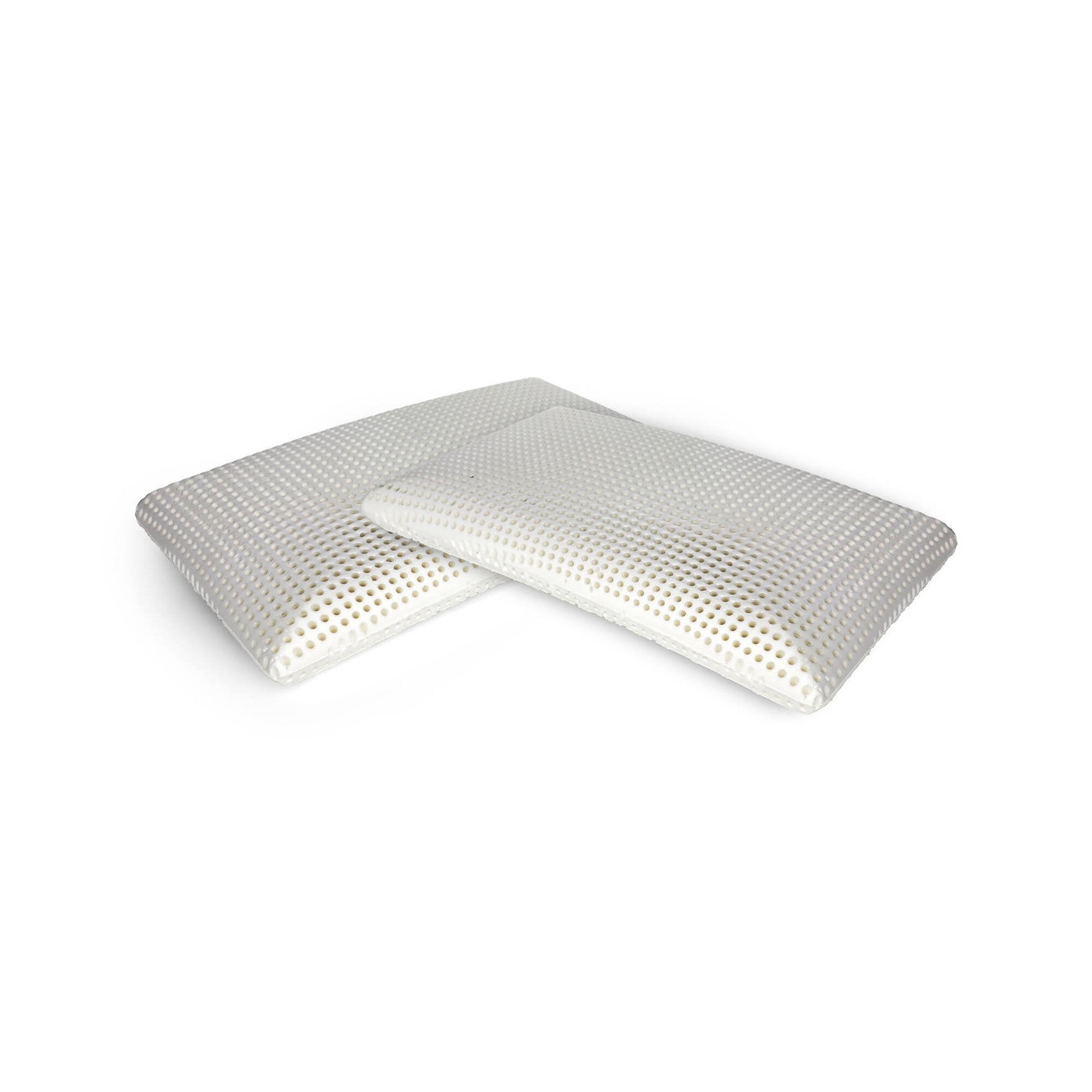 Talamo Italia Set di 4 Cuscini per Citronella, 100% Made in Italy, Guanciale ergonomico a "saponetta" in Memory Foam forato, Anallergico e Traspirante, 70x40xh12 cm