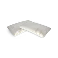 Talamo Italia Set di 4 Cuscini per Citronella, 100% Made in Italy, Guanciale ergonomico a "saponetta" in Memory Foam forato, Anallergico e Traspirante, 70x40xh12 cm