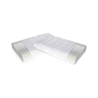 Talamo Italia Set di 4 Cuscini per Stevia, 100% Made in Italy, Guanciale sfoderabile Ortocervicale in Memory Foam forato, Anallergico e Traspirante,70x41xh11,5 cm