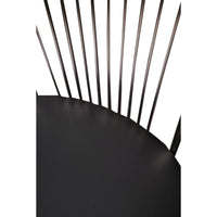 Sedia 0, Set di 2 Sedie moderne con fondello in ecopelle, struttura in metallo cromato, Cm 54x45h93, Nero