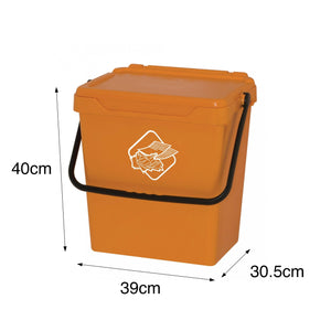 Cassonetto in polipropilene per raccolta Fosca, Contenitore per rifiuti da 30l, 100% Made in Italy, cm 40x31h39, colore Giallo