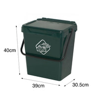 Cassonetto in polipropilene per raccolta Fosca, Contenitore per rifiuti da 30l, 100% Made in Italy, cm 40x31h39, colore Verde