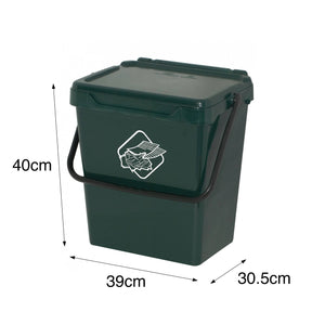 Cassonetto in polipropilene per raccolta Fosca, Contenitore per rifiuti da 30l, 100% Made in Italy, cm 40x31h39, colore Verde