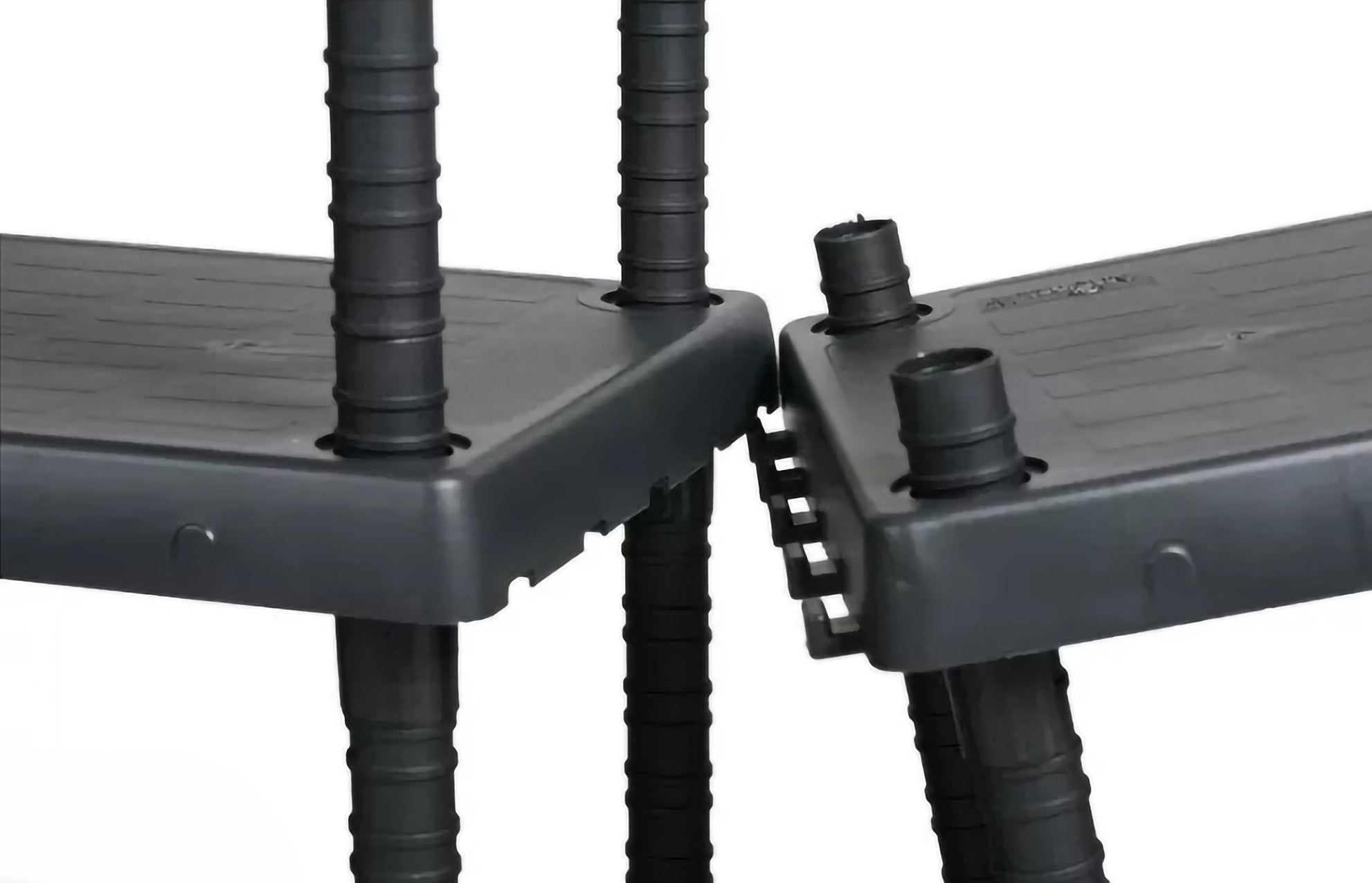 Scaffale a 4 ripiani in Goshenita, Scaffalatura multiuso per interno o esterno, 100% Made in Italy, cm 92x45h165, colore Antracite