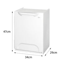 Cassetto portatutto in Dorothy, Cassettone componibile multiuso, Box contenitore, 100% Made in Italy, cm 34x29h47, colore Grigio chiaro