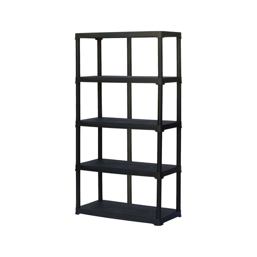 Scaffale a 3 ripiani in Aurelian, Scaffalatura multiuso per interno o esterno, 100% Made in Italy, cm 100x45h176, colore Antracite