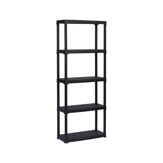 Scaffale a 3 ripiani in Aurelian, Scaffalatura multiuso per interno o esterno, 100% Made in Italy, cm 70x30h176, colore Antracite