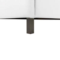 Letto matrimoniale 0, Letto con testiera e rete a doghe inclusa, Made in Italy, Struttura in legno ed ecopelle, adatto per materasso 160x190 Cm, Bianco