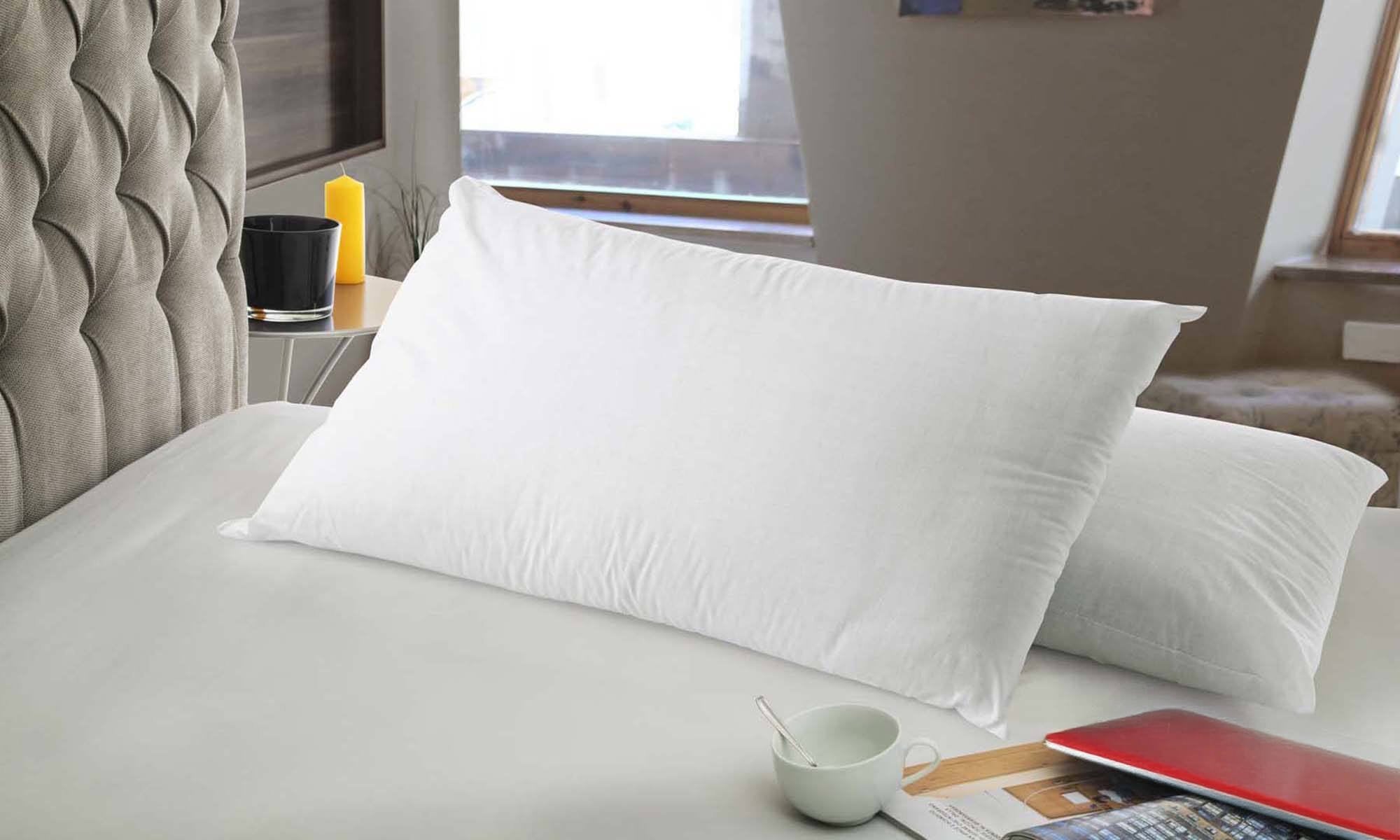 Cuscino Sunny, Guanciale Traspirante Made in Italy, 13h cm Bianco