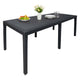 Abbaviva, Tavolo da Esterno 10 Posti Made in Italy, 150x90x72h cm Nero Antracite