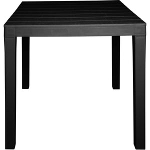 Vo, Tavolo da Esterno 4 Posti Made in Italy, 78x78x72h cm Nero Antracite