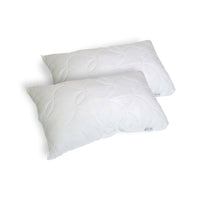 Talamo Italia coppia di cuscini per Salvia, 100% Made in Italy, Guanciali in fiocco di Memory foam forato, Anallergico e Traspirante, 73x44xh14 cm