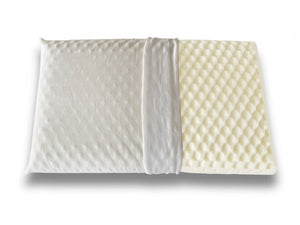 Talamo Italia cuscino per Ruta, 100% Made in Italy, Guanciale in Memory Foam massaggiante, Anallergico e Traspirante, 73x43xh14 cm