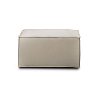 Pouf Avolasca, Pouf da salotto, 100% Made in Italy, Poltroncina relax in tessuto imbottito, Cm 80x70h43, Tortora