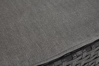 Salottino da esterno Armin, Set da giardino con cuscini, Salottino  effetto rattan, 100% Made in Italy, Antracite