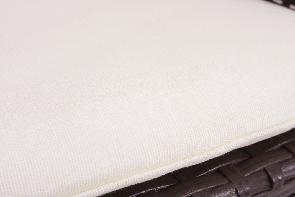 Salottino da esterno Asiak, Set da giardino con cuscini, Salottino  effetto rattan, 100% Made in Italy colore Marrone