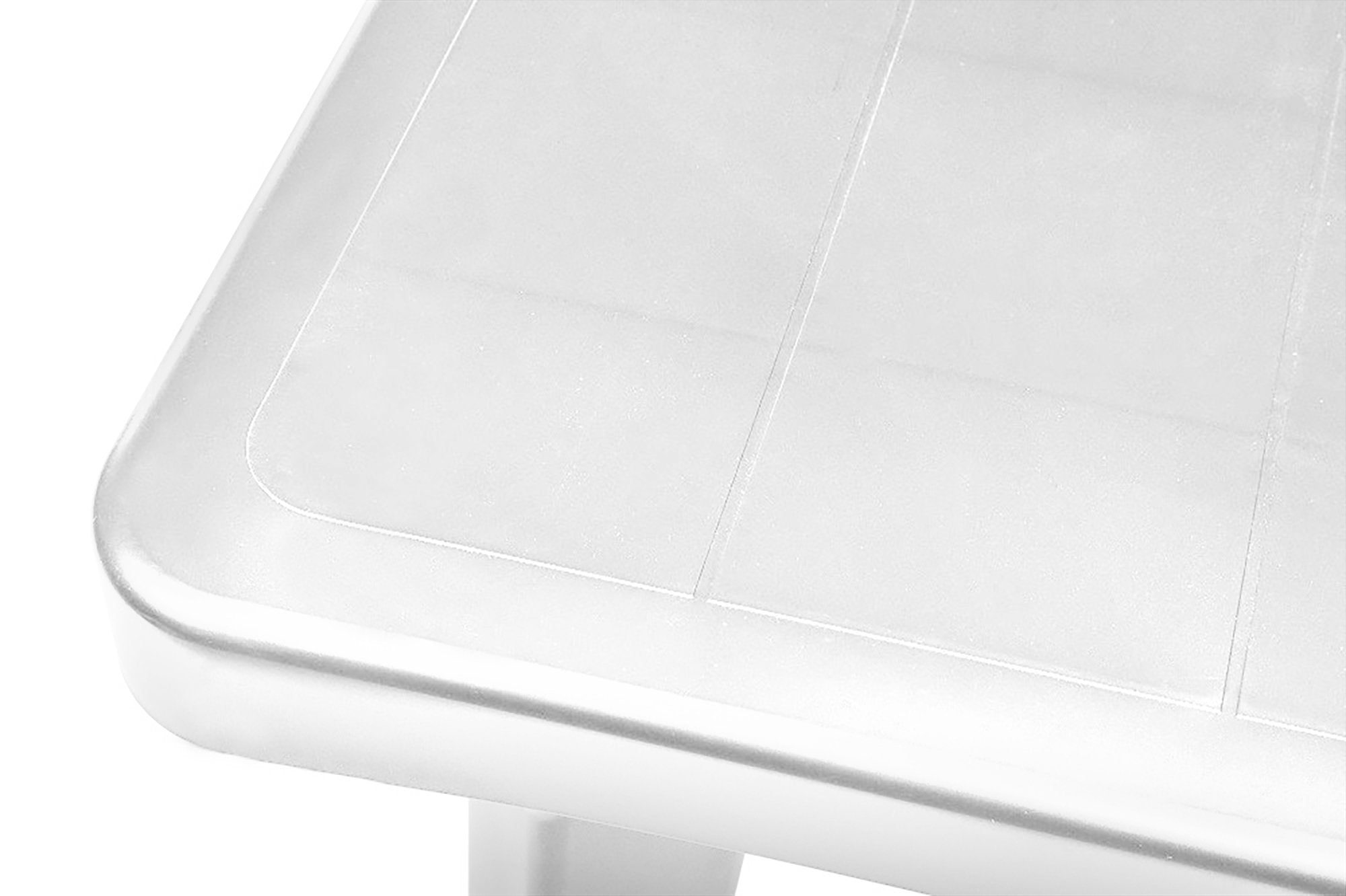 Tavolo da esterno Anatre, Tavolo rettangolare, Tavolo allungabile da giardino o da bar, 100% Made in Italy, Cm 160-220x90h74, Bianco