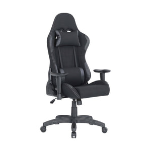 Sedia da gaming Mindy, Poltrona da gaming adulto, Sedia da scrivania, 57x72h124/134 cm, Nero