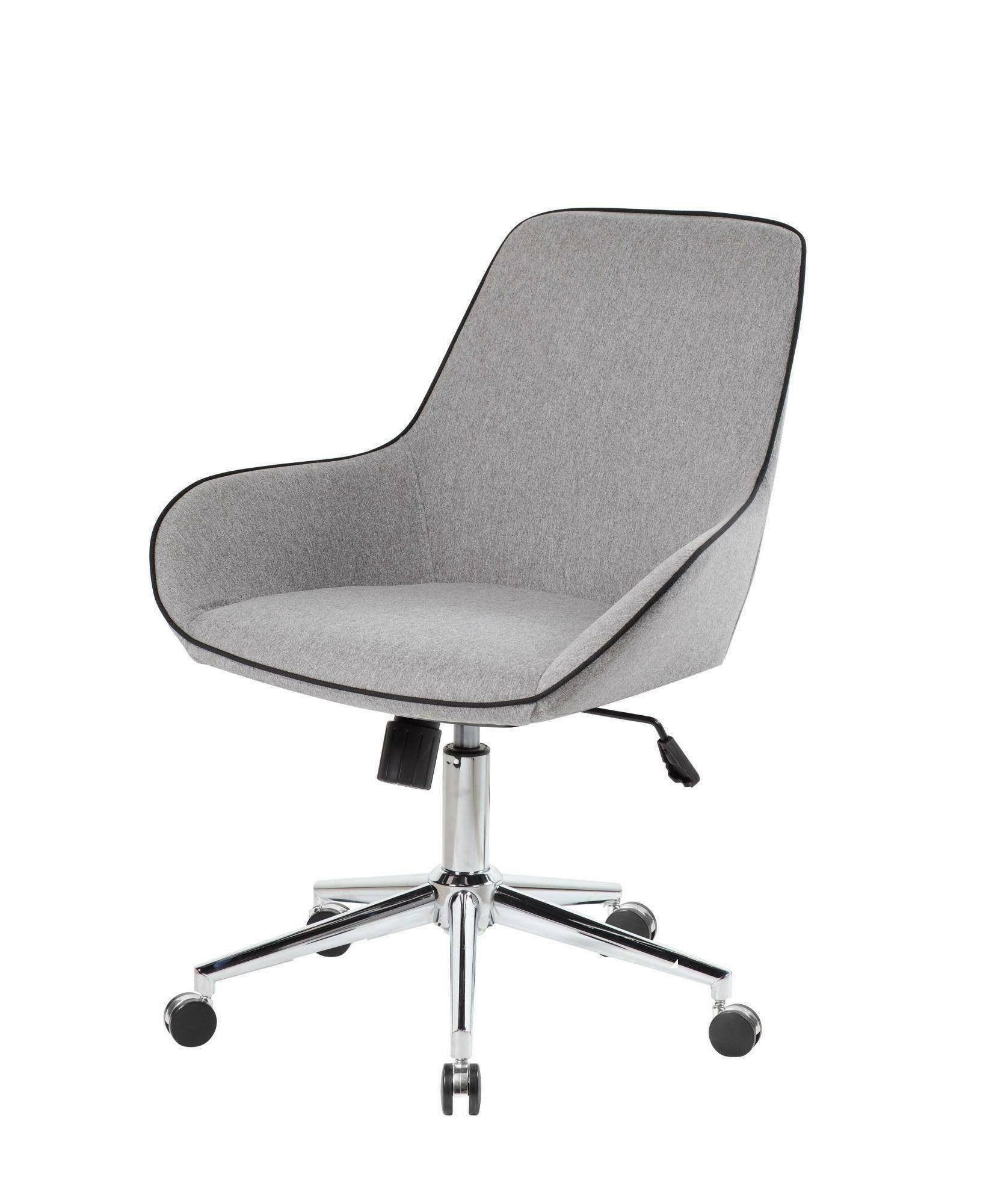 Sedia da ufficio Luminosa, Poltrona operativa con ruote, Seduta ergonomica da ufficio, 66x59h98 cm, Grigio