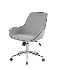 Sedia da ufficio Luminosa, Poltrona operativa con ruote, Seduta ergonomica da ufficio, 66x59h98 cm, Grigio
