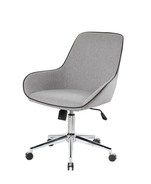 Sedia da ufficio Luminosa, Poltrona operativa con ruote, Seduta ergonomica da ufficio, 66x59h98 cm, Grigio
