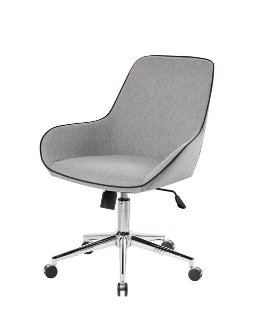Sedia da ufficio Luminosa, Poltrona operativa con ruote, Seduta ergonomica da ufficio, 66x59h98 cm, Grigio