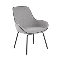 Sedia da ufficio Arpaia, Sedute sala da attesa per ufficio, Seduta ergonomica da attesa, 66x59h90 cm, Grigio