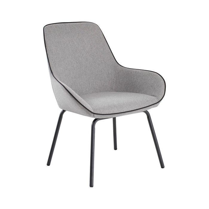 Sedia da ufficio Arpaia, Sedute sala da attesa per ufficio, Seduta ergonomica da attesa, 66x59h90 cm, Grigio