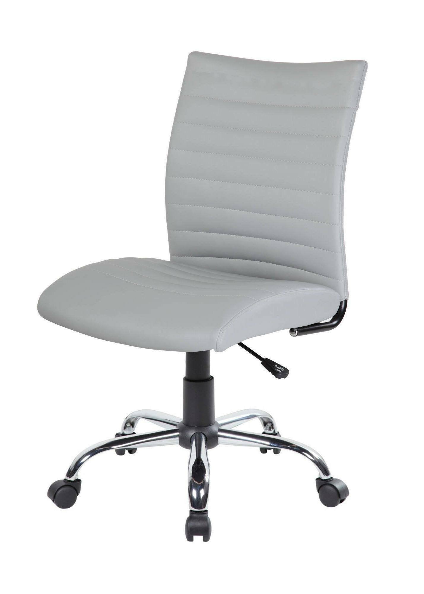 Sedia da ufficio Lia, Poltrona operativa, Seduta ergonomica da ufficio, 54x48h90/100 cm, Grigio