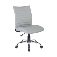 Sedia da ufficio Lia, Poltrona operativa, Seduta ergonomica da ufficio, 54x48h90/100 cm, Grigio