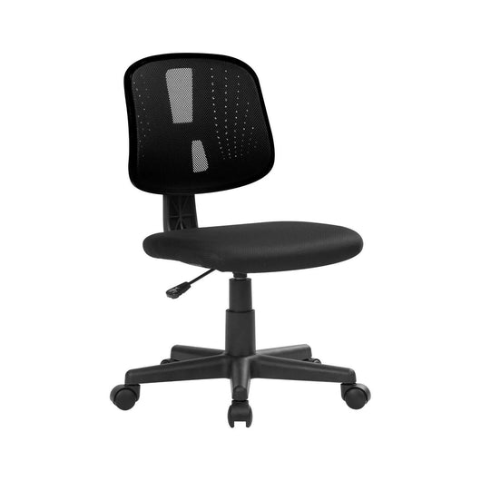 Sedia da ufficio Cefeo, Sedia operativa da ufficio, Seduta ergonomica da ufficio, 49x43h81/93 cm, Nero