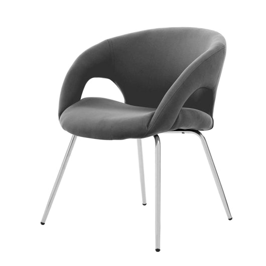 Sedia da ufficio Arturo, Seduta da attesa con braccioli per ufficio, Seduta ergonomica da attesa, 58x59h72 cm, Grigio